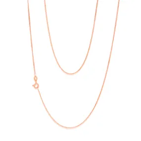 9ct Rose Gold 31 Gauge Curb 51cm Chain