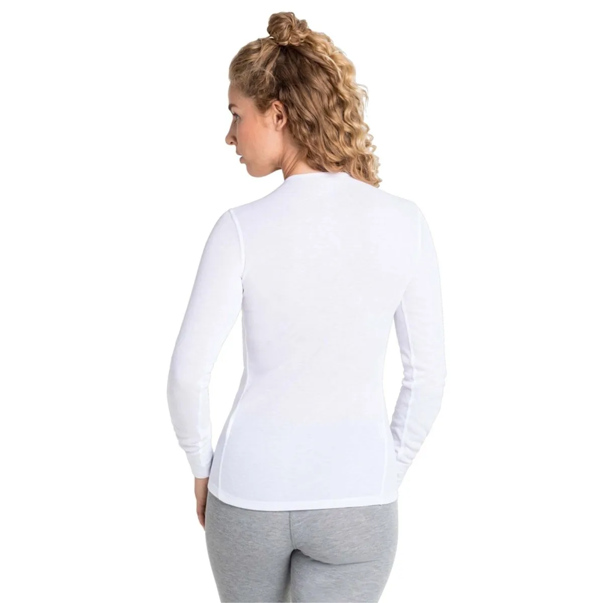 Active Warm Eco Long Sleeve Crew Baselayer - White