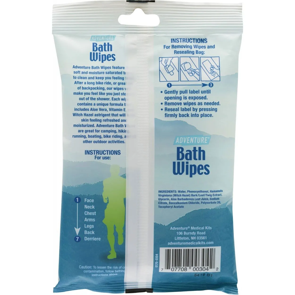 Adventure Medical Kits Fresh Bath Travel Wipes