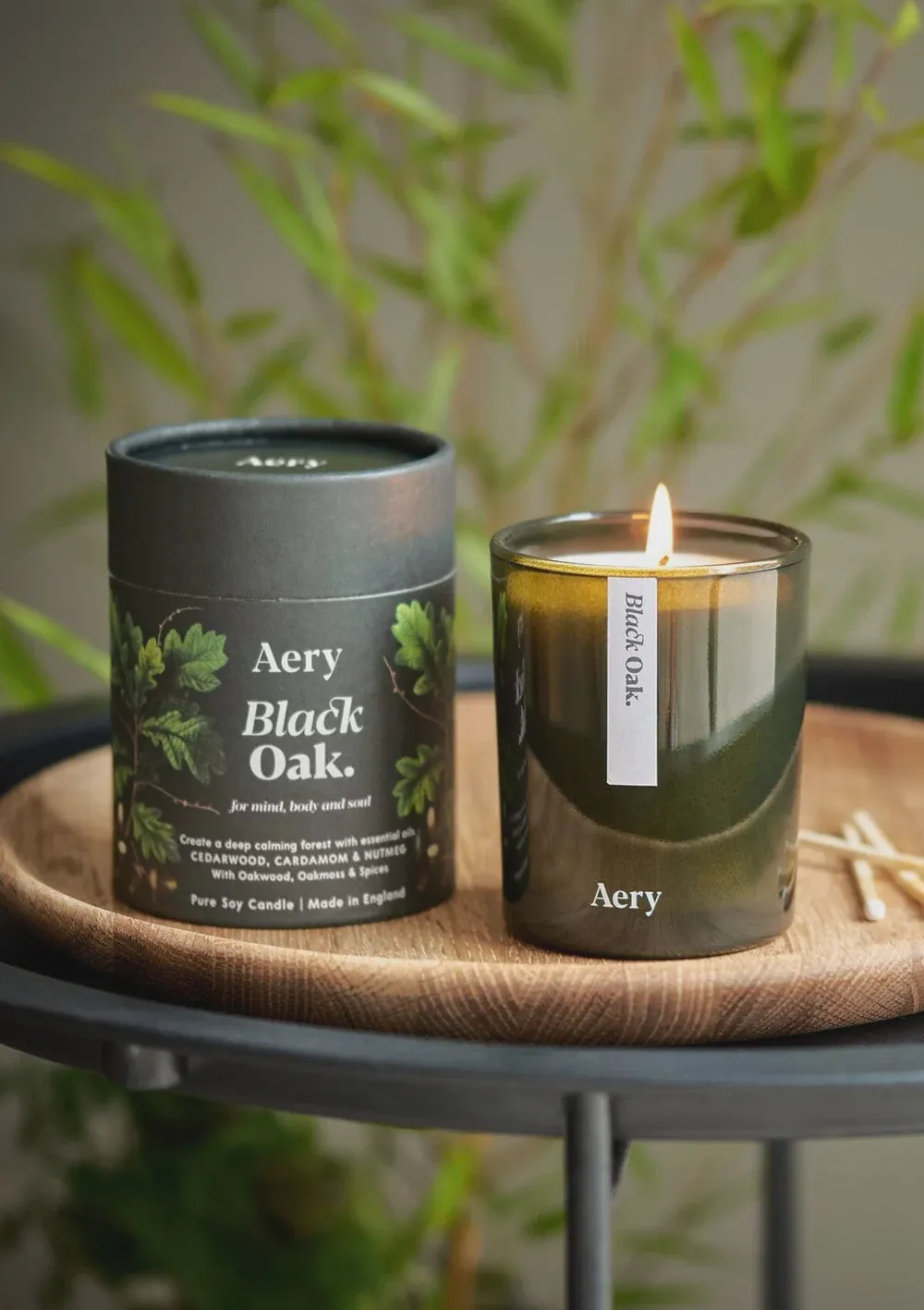 AERY Black Oak Candle