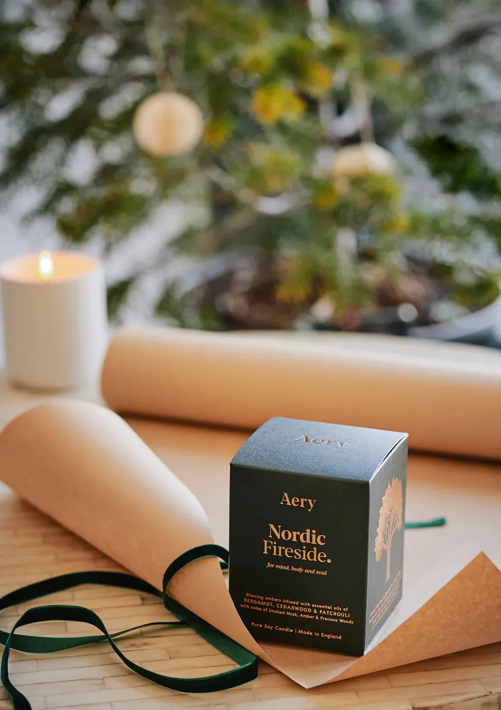 AERY Nordic Fireside Candle