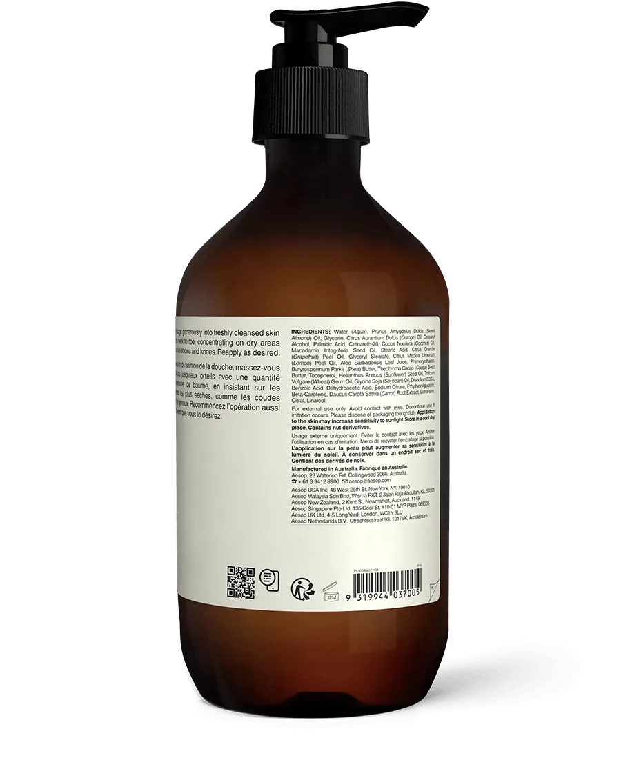 AESOP - Rind Concentrate Body Balm 500ml