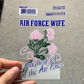 Air Force Wife Decal