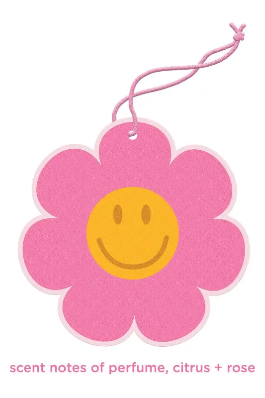 air freshener - smiley flower