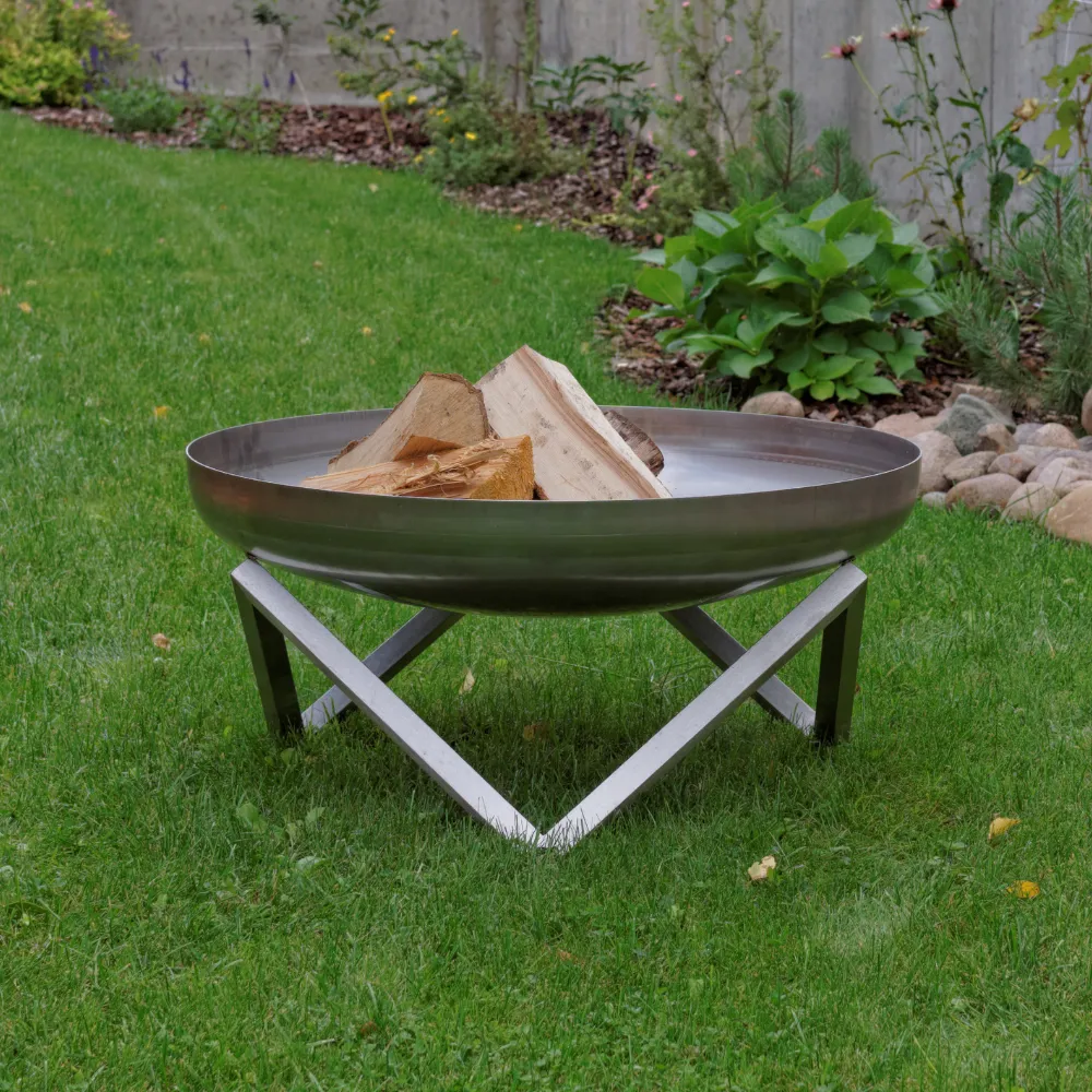 ALFRED RIESS Darvaza Stainless Steel Fire Pit - Large