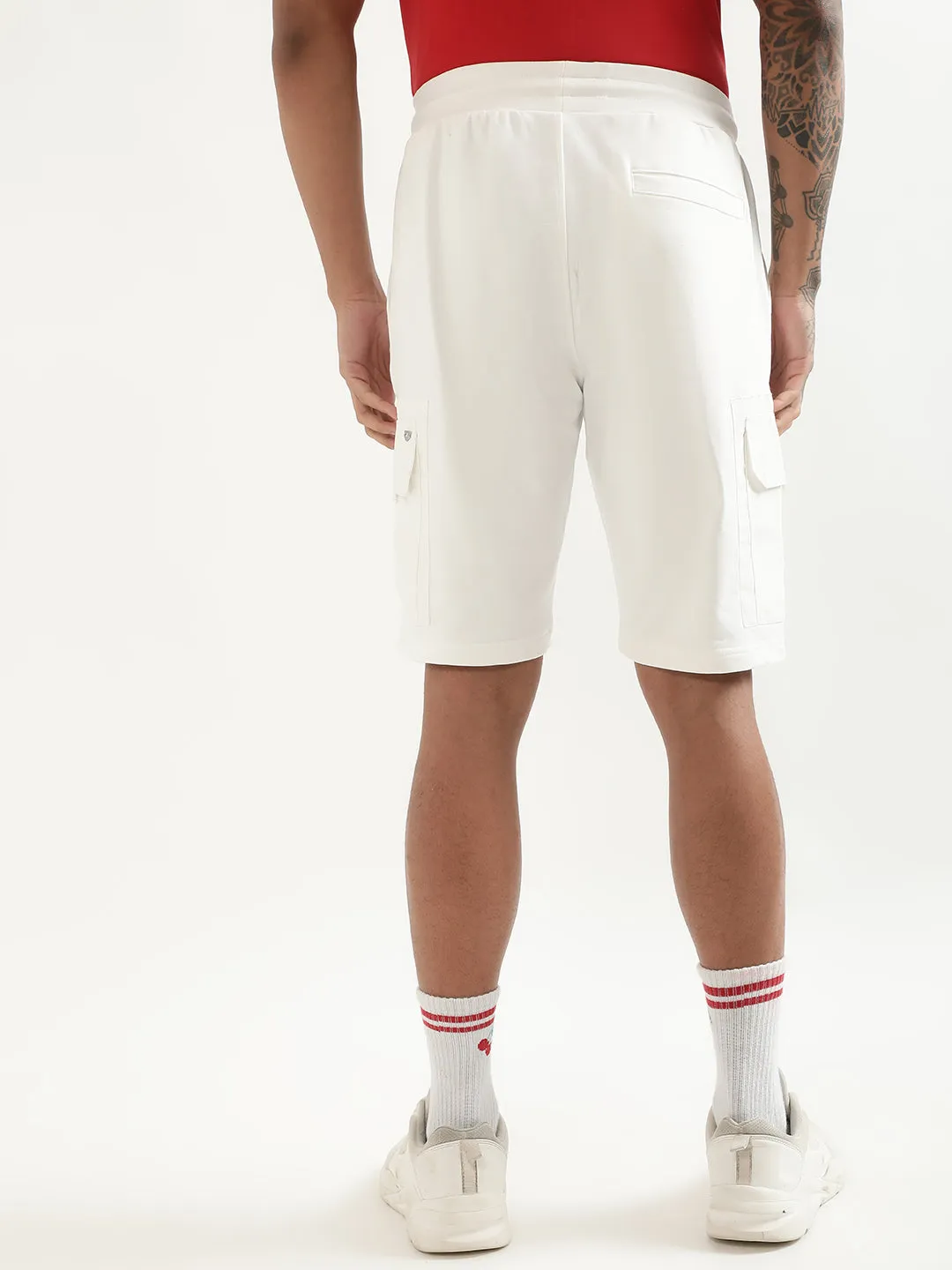 Antony Morato Men Mid-Rise Cotton Shorts