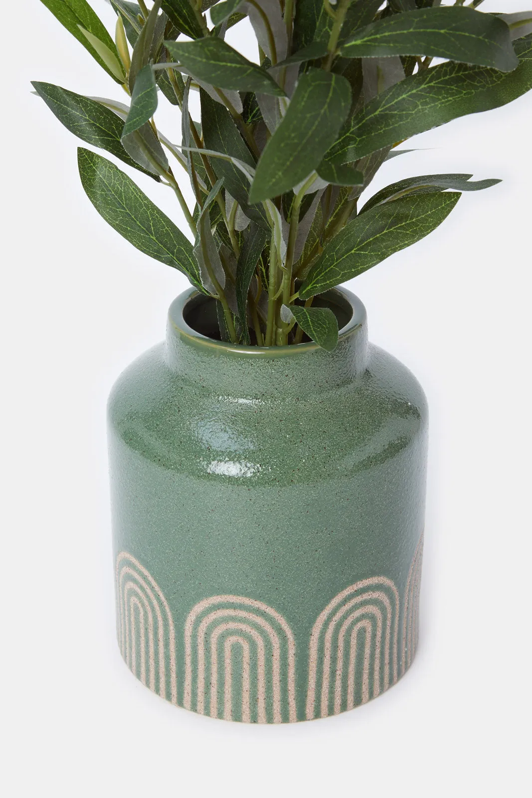 Artificial Creeper Plant In Embellished Ceramic Pot