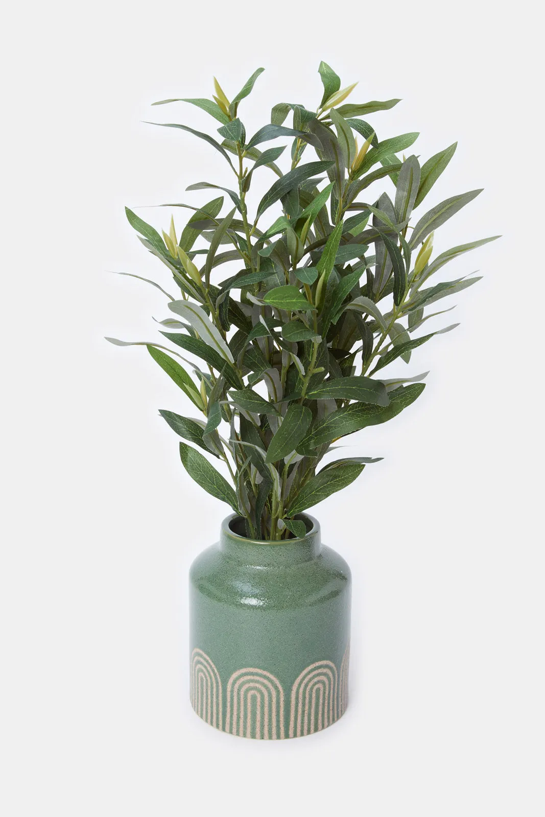 Artificial Creeper Plant In Embellished Ceramic Pot