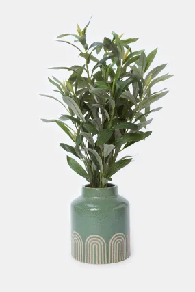 Artificial Creeper Plant In Embellished Ceramic Pot