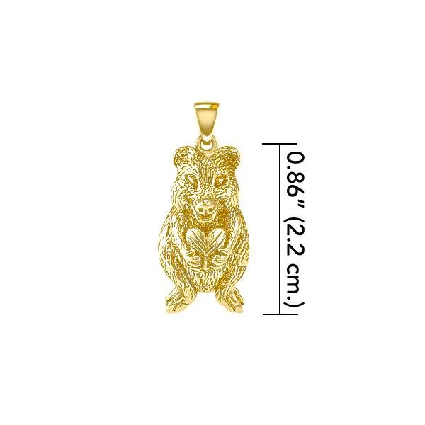 Australian Quaka Solid Gold Pendant GPD5402