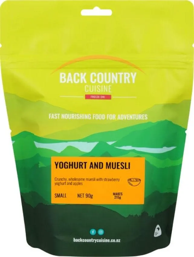 Back Country Cuisine Freeze Dried Food - Yoghurt and Muesli