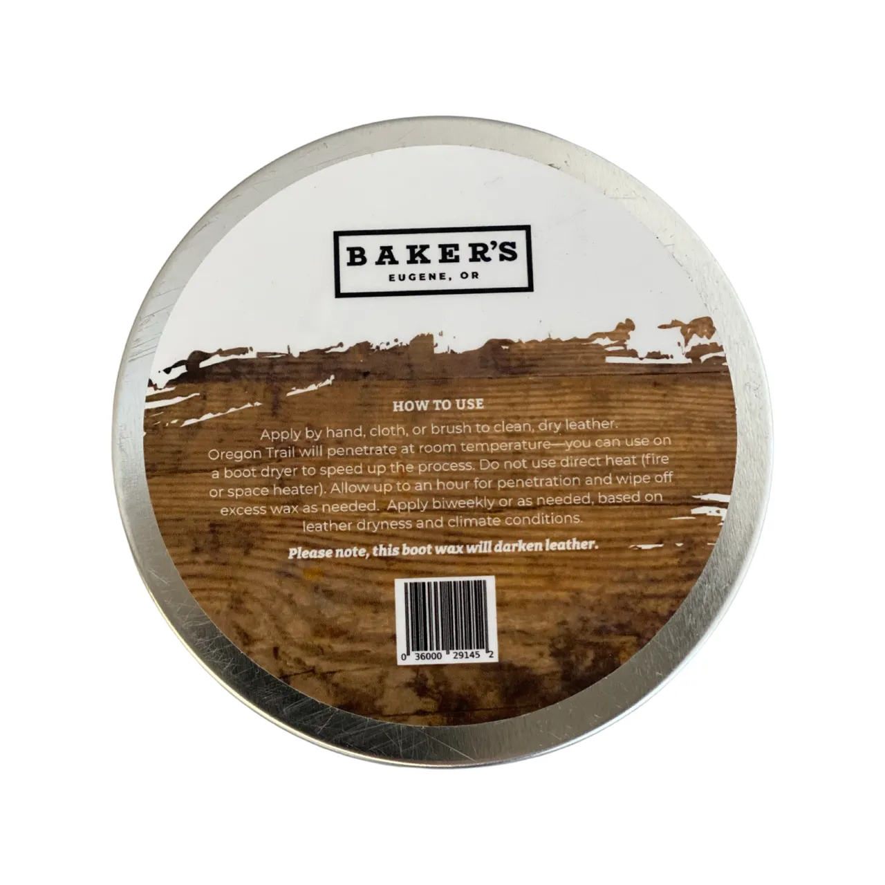 Baker's Boot Wax - 7 Oz.