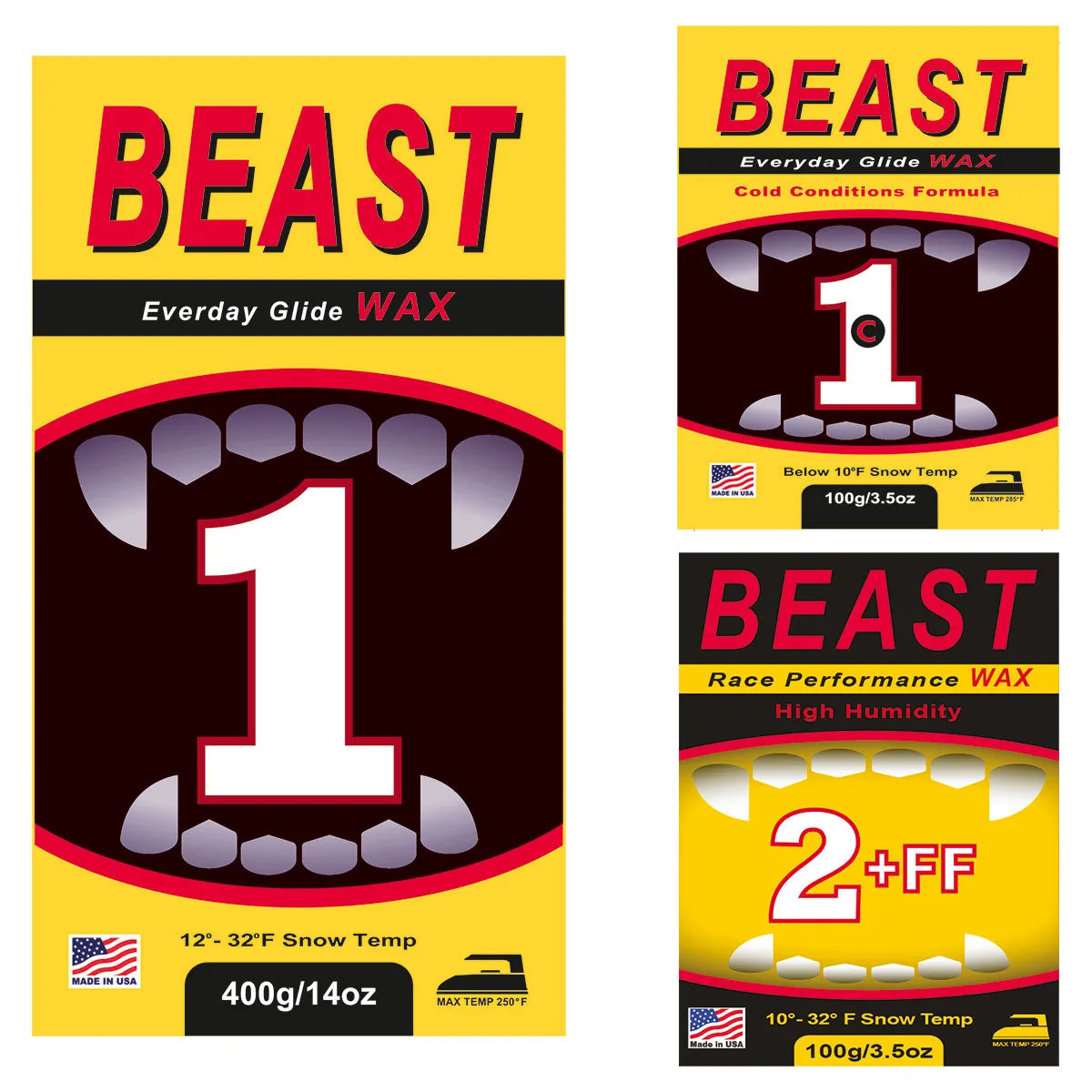 BEAST FF (Fluoro-Free) Essential Race Wax Package