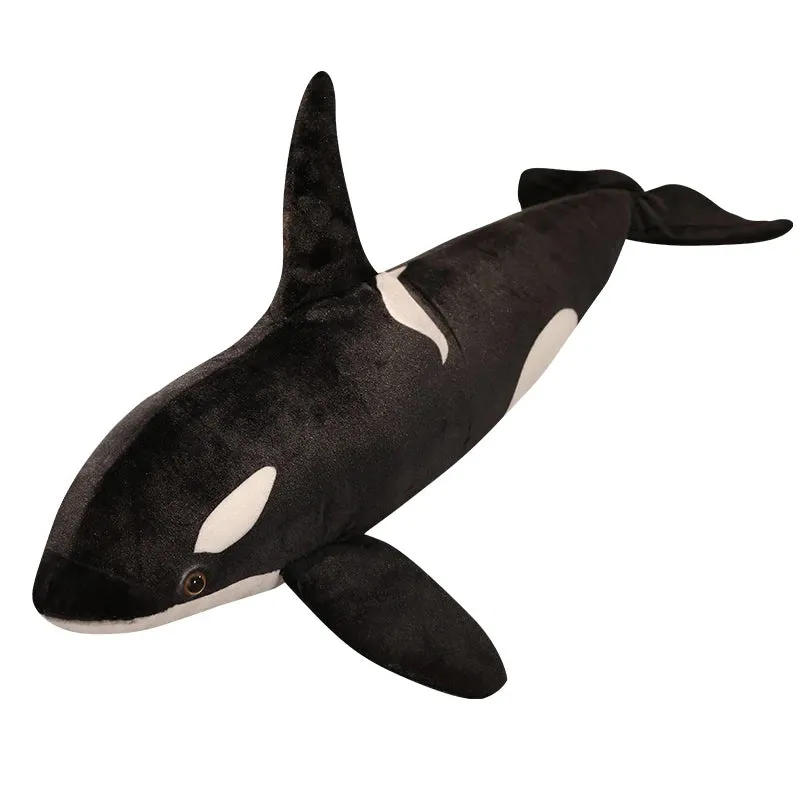 Big Orca Black Whale Plush Toy