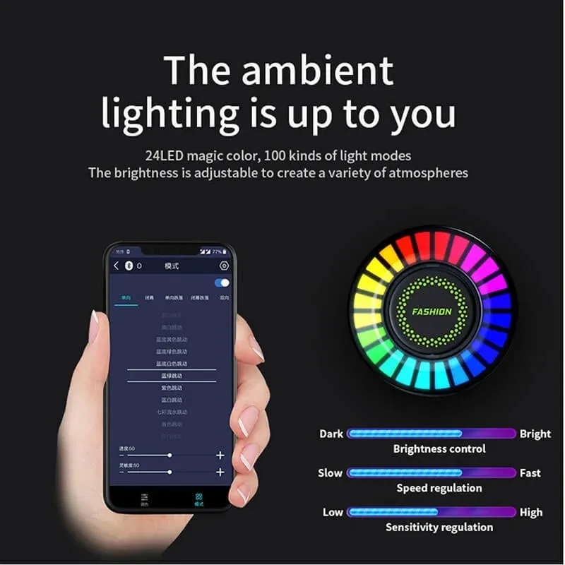 Bluetooth Car Ambient Light & Fragrance Lamp