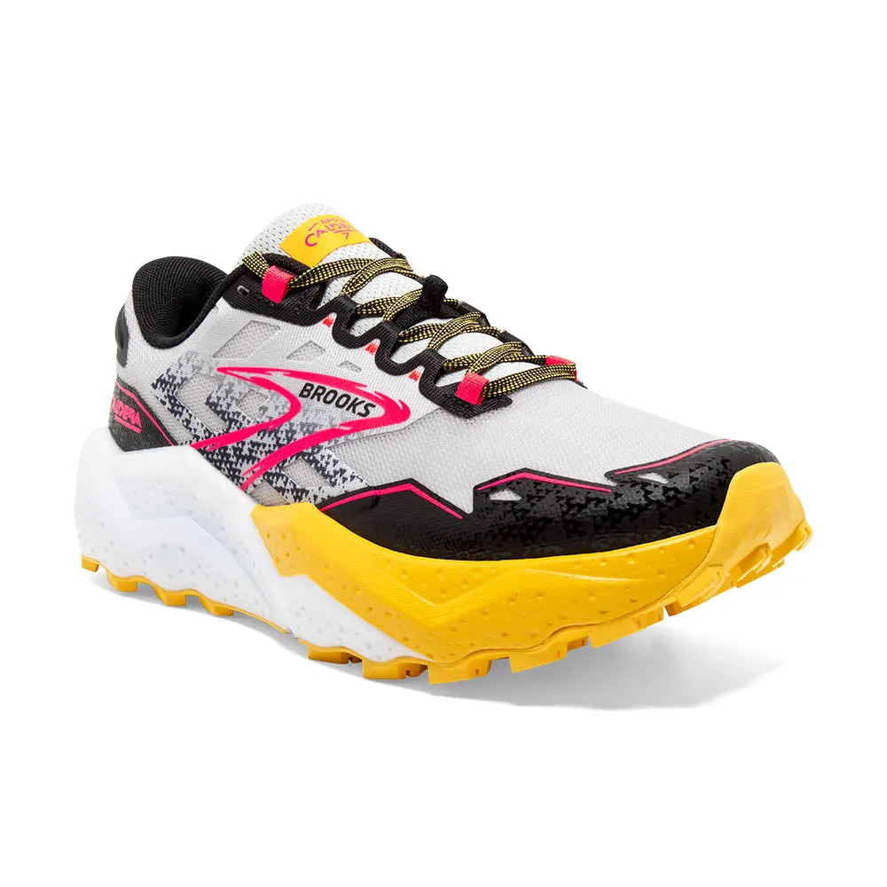 Brooks Caldera 7 (Womens) - Lunar Rock/Lemon Chrome/Black