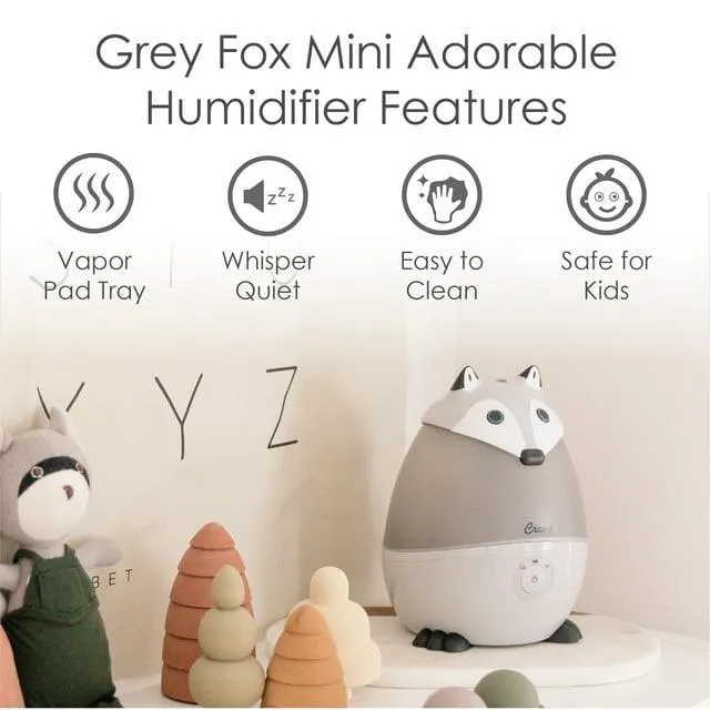 Crane Adorable Cool Mist Humidifier Mini Fox w/ Vapor Tray - 0.5 Gal.