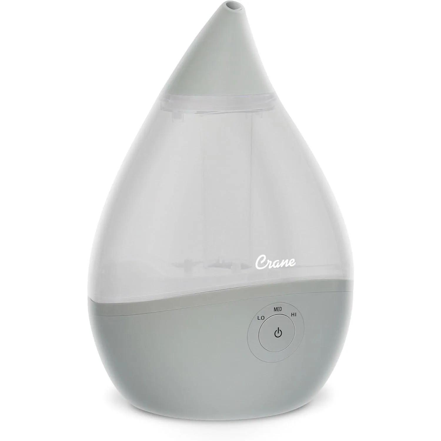 Crane Droplet Ultrasonic Cool Mist Humidifier Grey - 0.5 Gallon