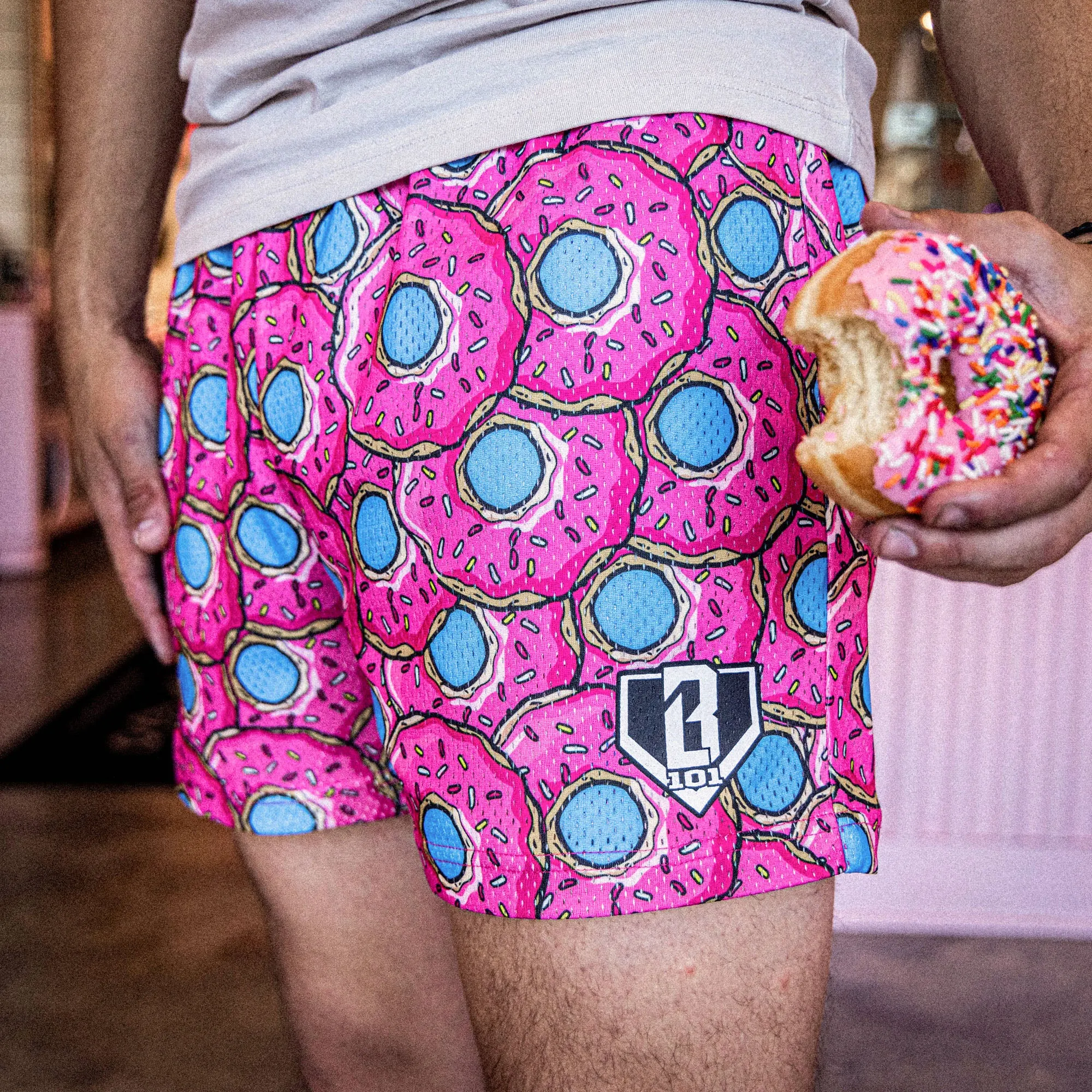 Donut Youth Shorts - Strawberry