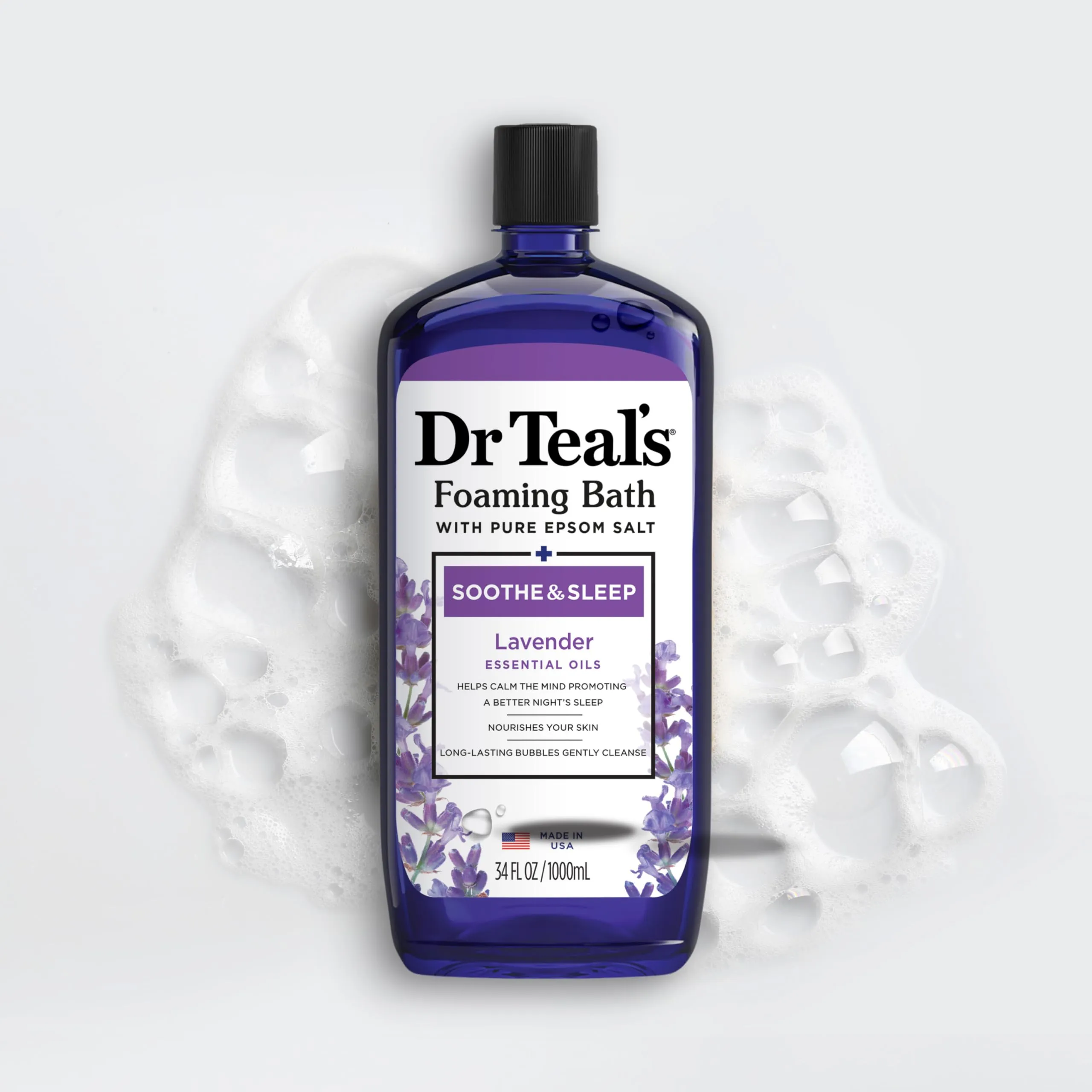 Dr. Teal's Foaming Bath Soothe & Sleep with Lavender - 34 Oz