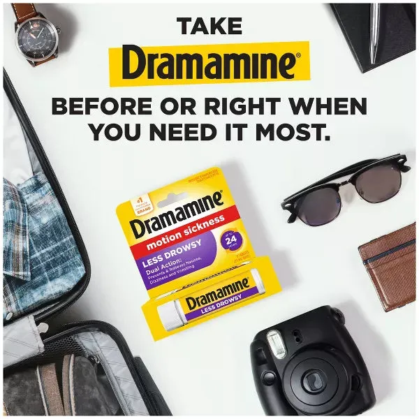 Dramamine All Day Less Drowsy Motion Sickness Relief Tablets