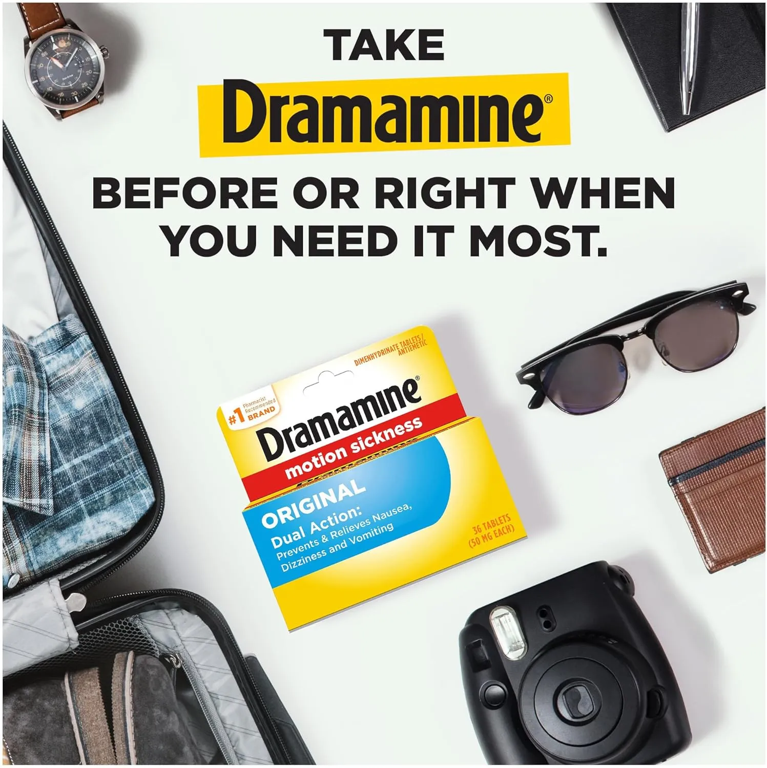 Dramamine Motion Sickness Relief Original Tablets