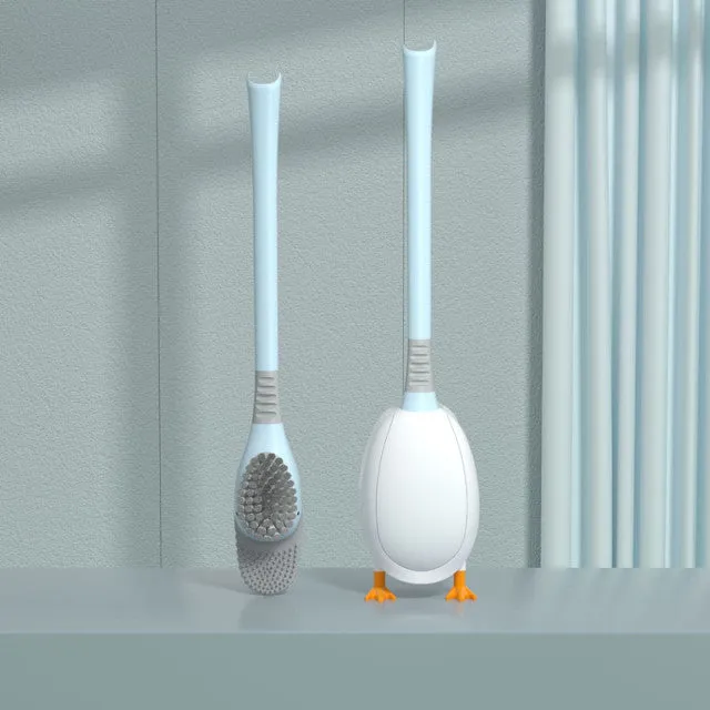 Duck Shape Silicone Toilet Brush - Jennyhome