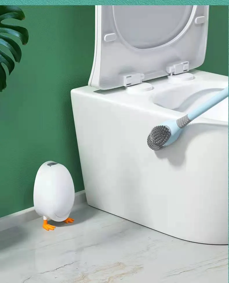 Duck Shape Silicone Toilet Brush - Jennyhome