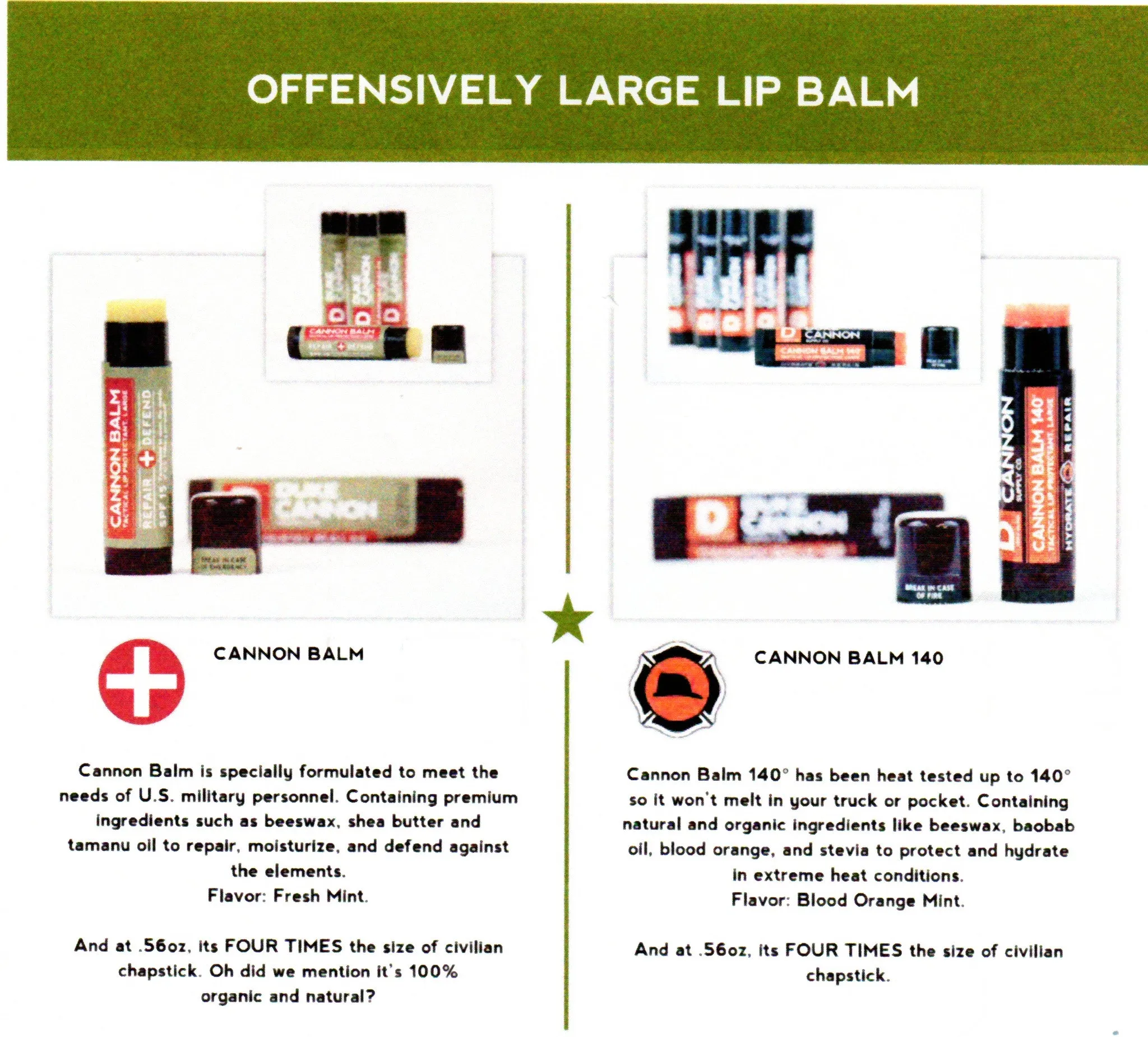 Duke Cannon Offensively Large Lip Balm