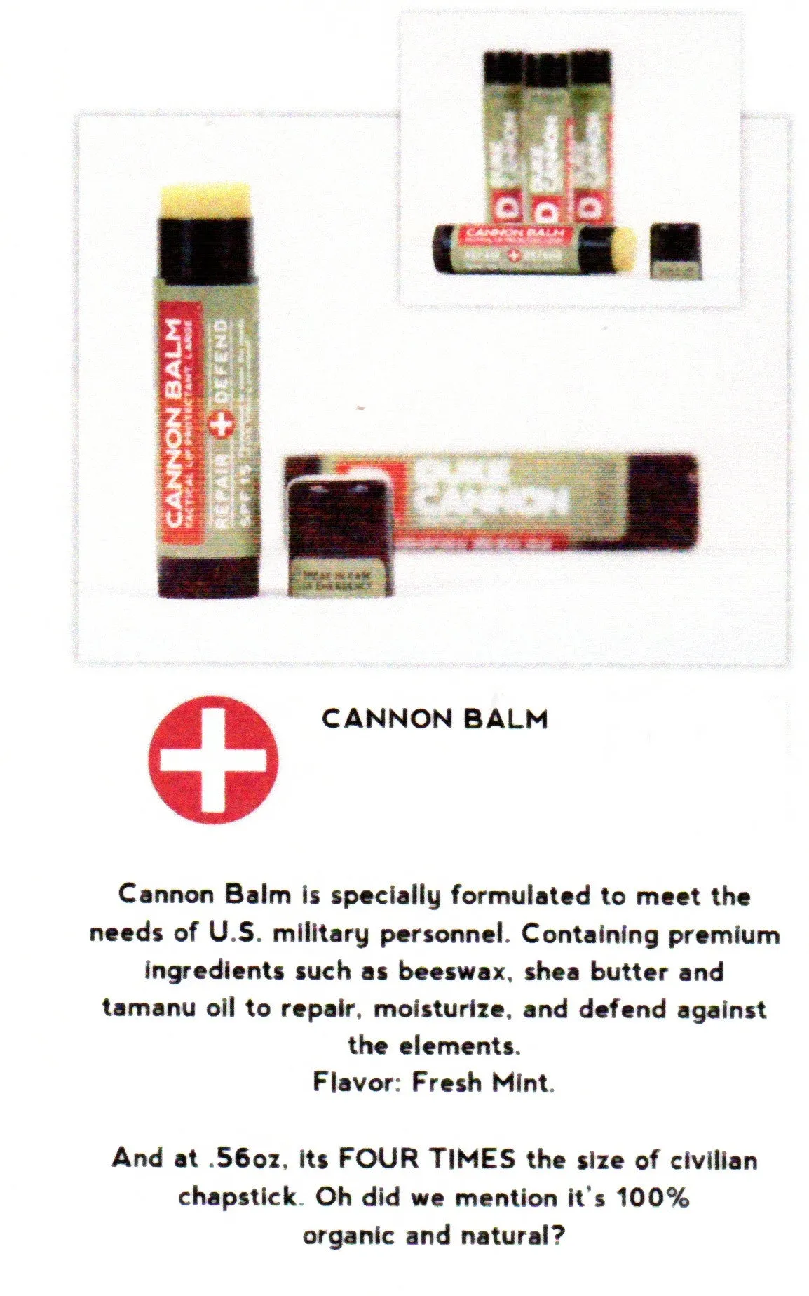 Duke Cannon Offensively Large Lip Balm