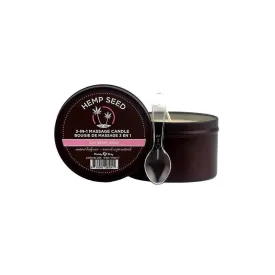 Earthly Body Hemp Seed 3 In 1 Massage Candle Zen Berry Rose 6 oz