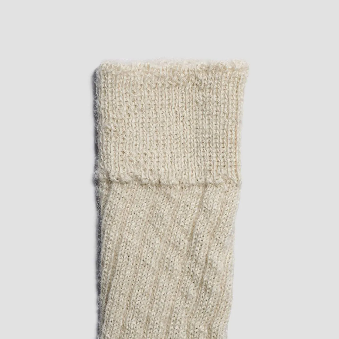 Ecru Alpaca Bed Socks