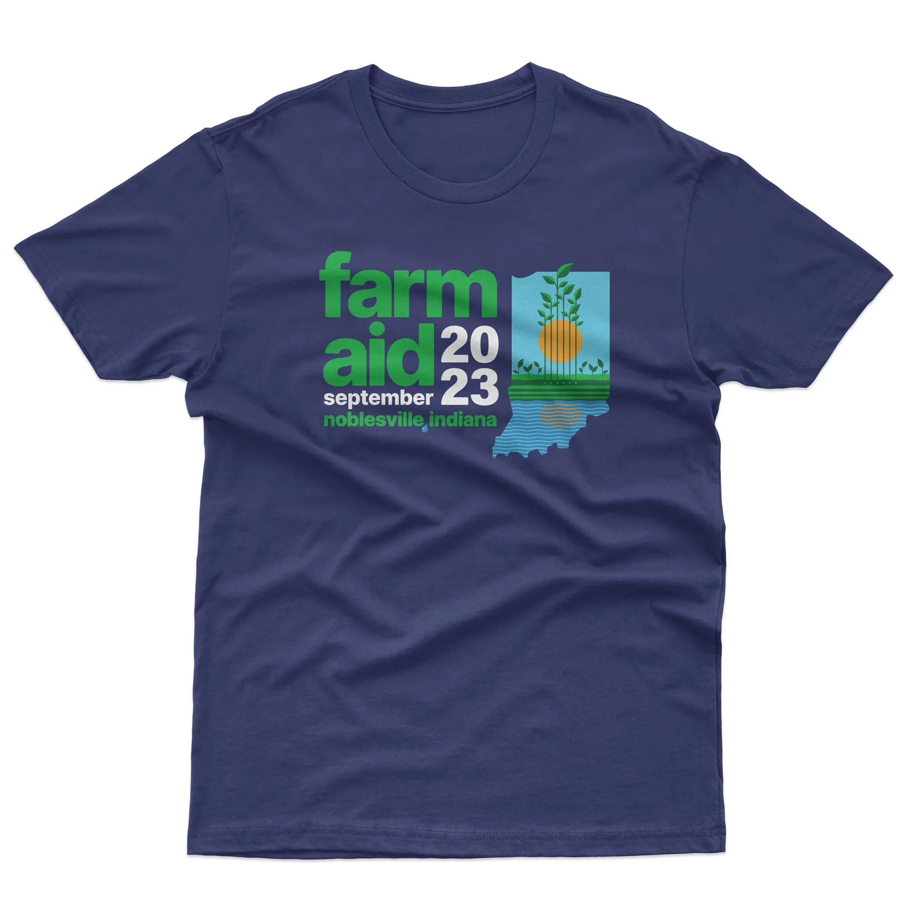 Farm Aid 2023 Festival Logo Tee – Navy