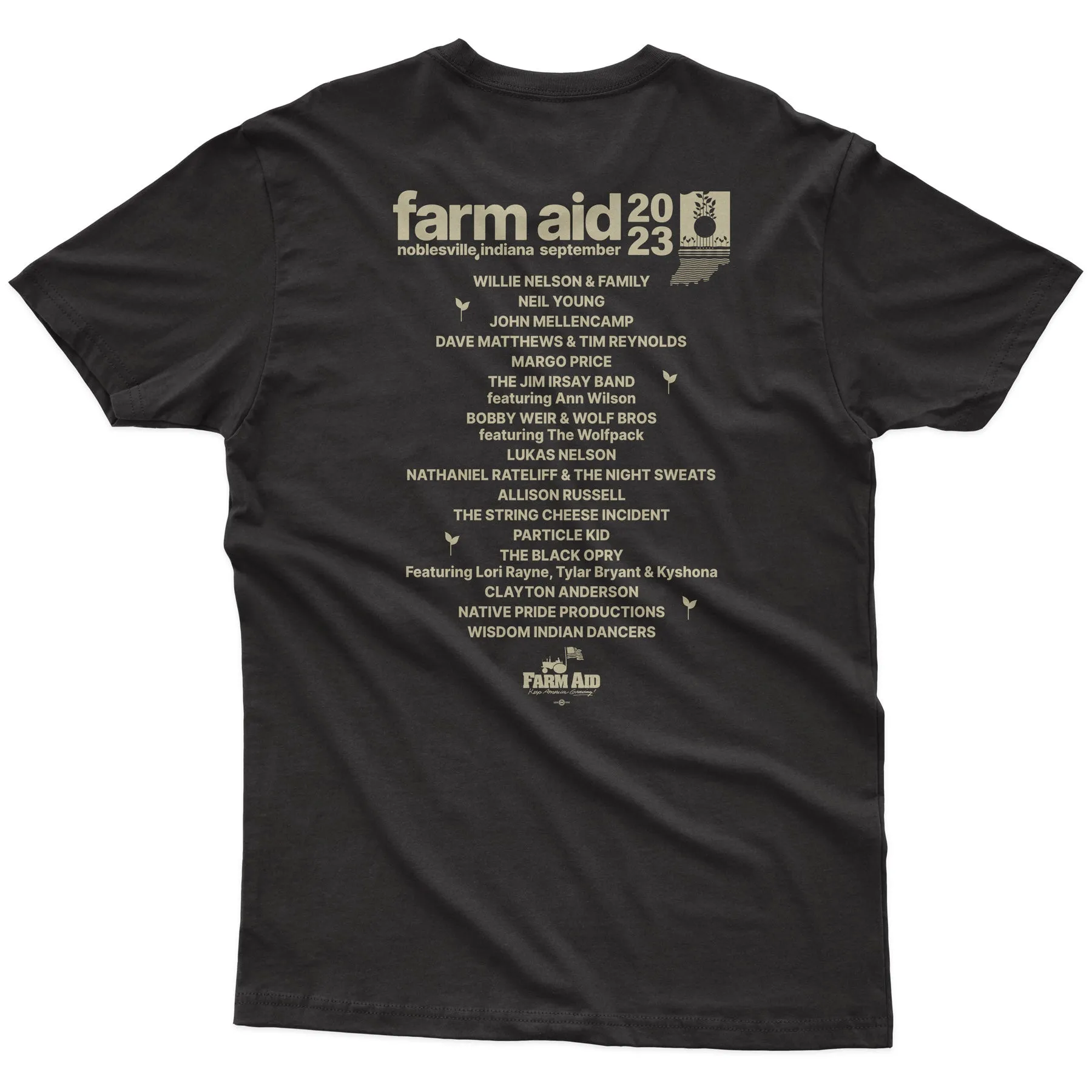 Farm Aid 2023 Label Tee – Black