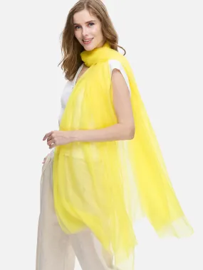 Featherlight Lemon Cashmere Scarf