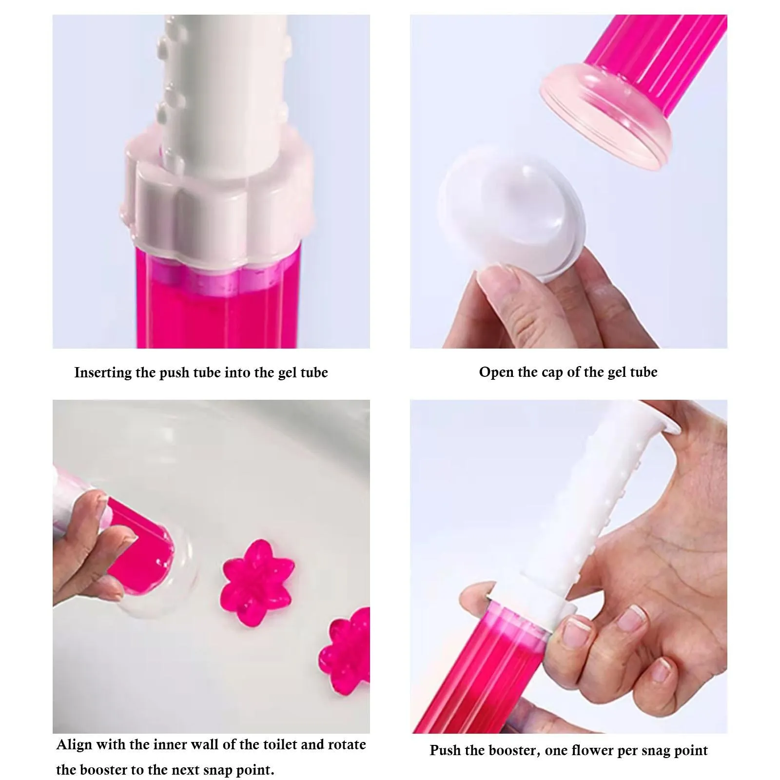 Fresh Flower Gel Stamps Toilet Bowl Cleaner