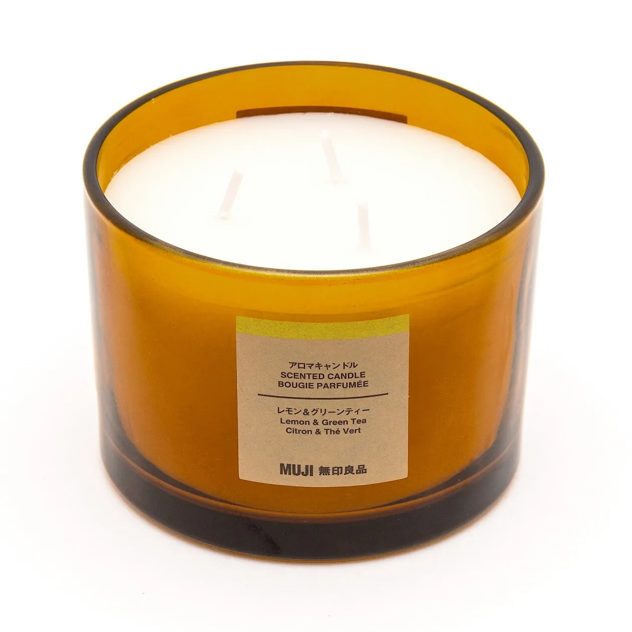 Glass Candle - Lemon & Green Tea (3 Wick)