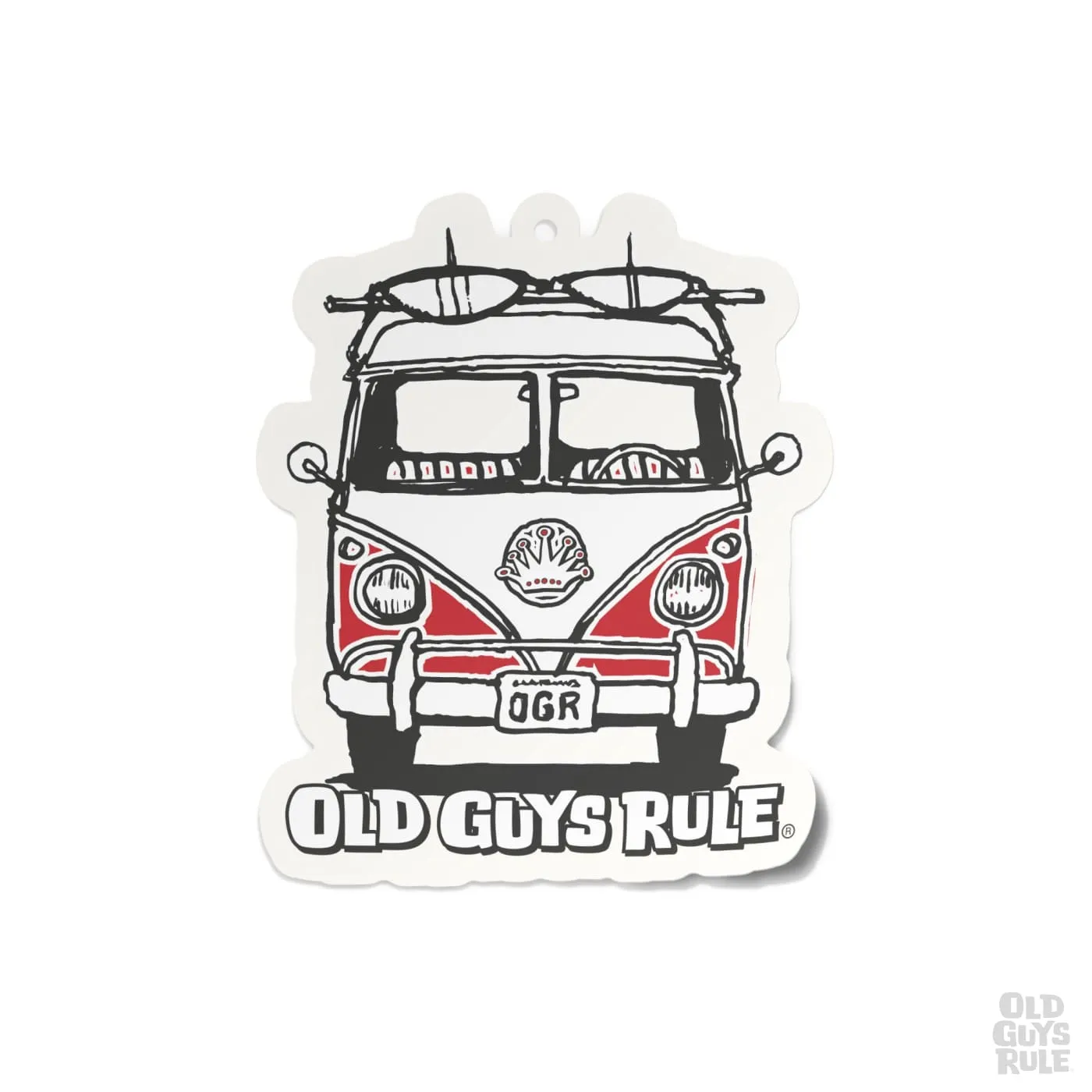 'Good Vibes' Air Freshener - New Car (Cardinal Red)