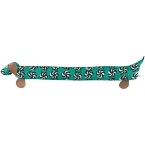 Green Dog Draught Excluder With Lavender