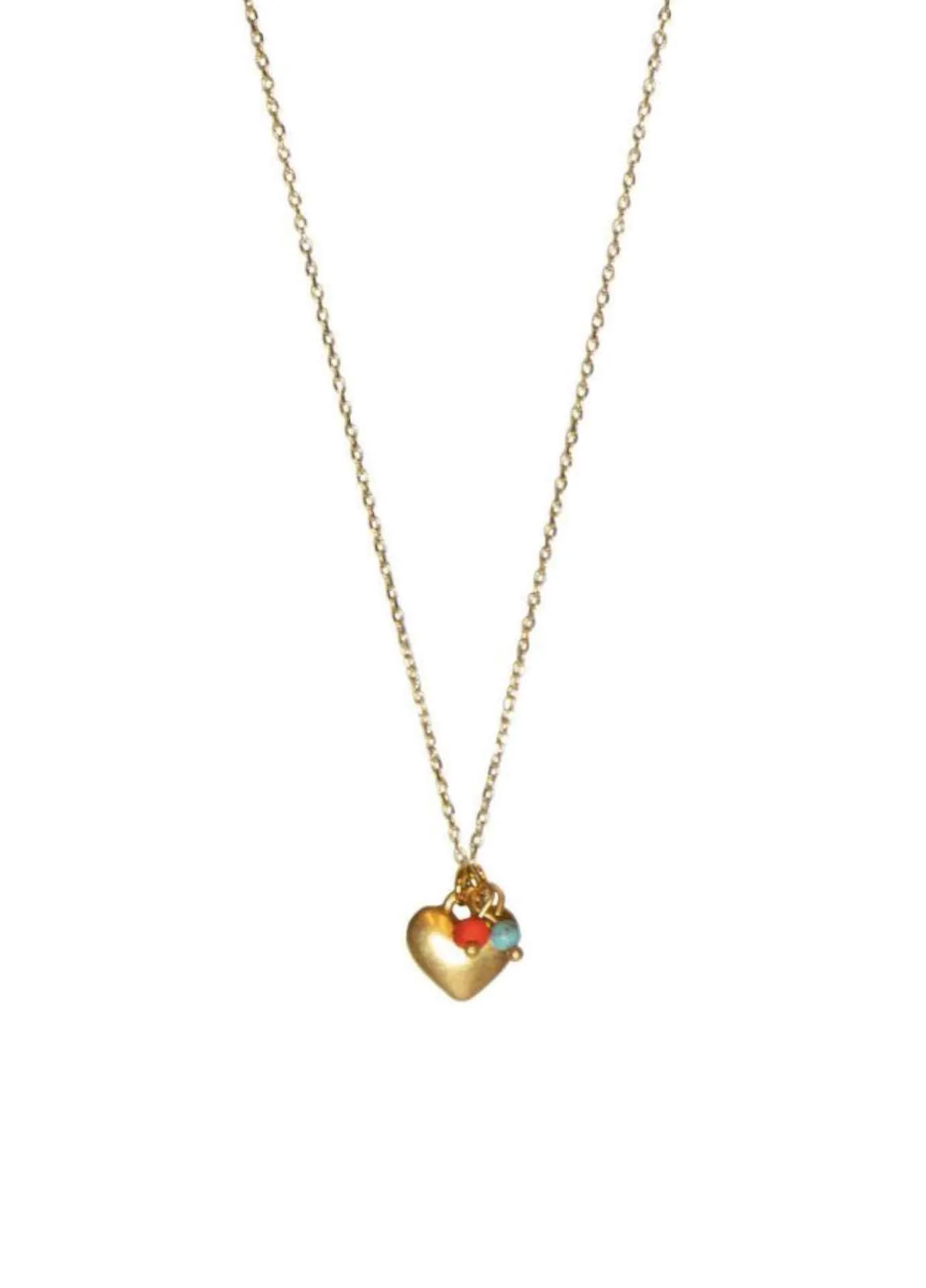 Hultquist Gold Plated Heart Charm Necklace