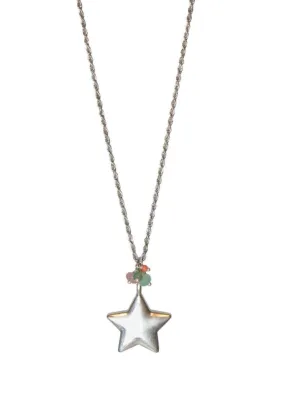 Hultquist Silver Plated Star Charm Necklace