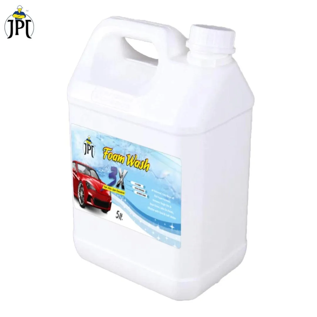 JPT 5-Litre Super Concentrated Advance 3x Snow Foam Formula Car Shampoo | Extra Coverage | Ultimate Shine | Works With Foam Cannons, Foam Guns Or Bucket Washes