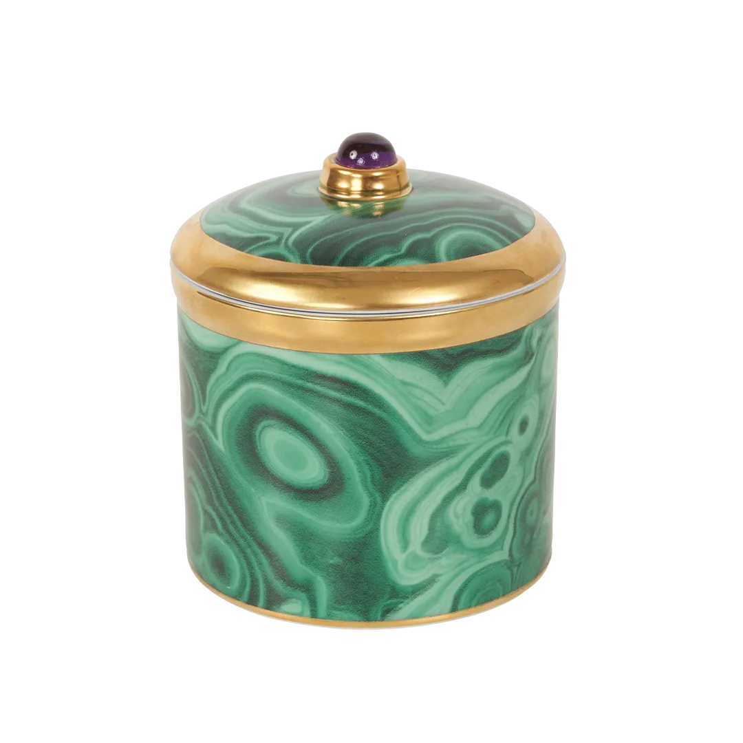 Malachite Candle