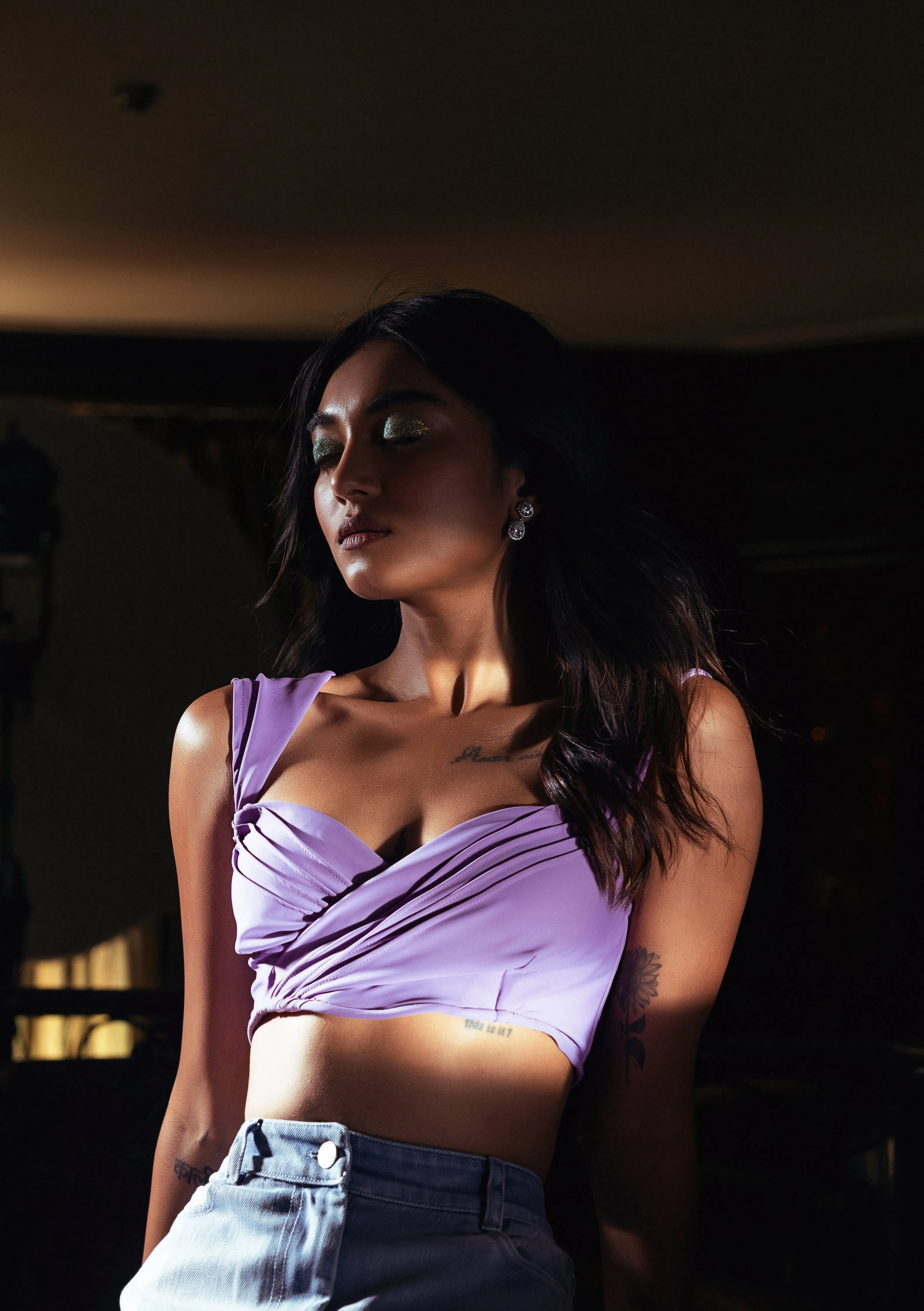 Marcella Lavender Bralette Top