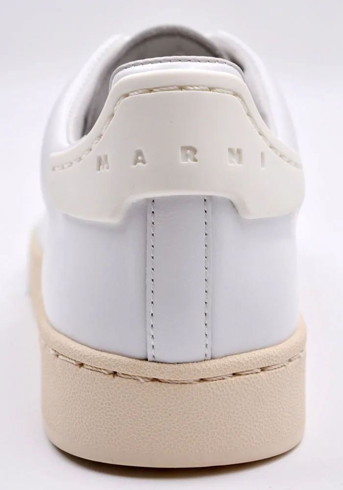 MARNI SNZU014401 LEATHER SNEAKERS WHITE