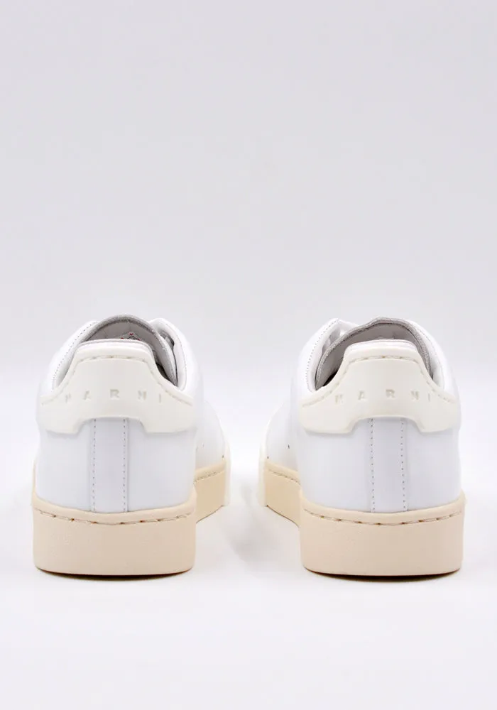 MARNI SNZU014401 LEATHER SNEAKERS WHITE