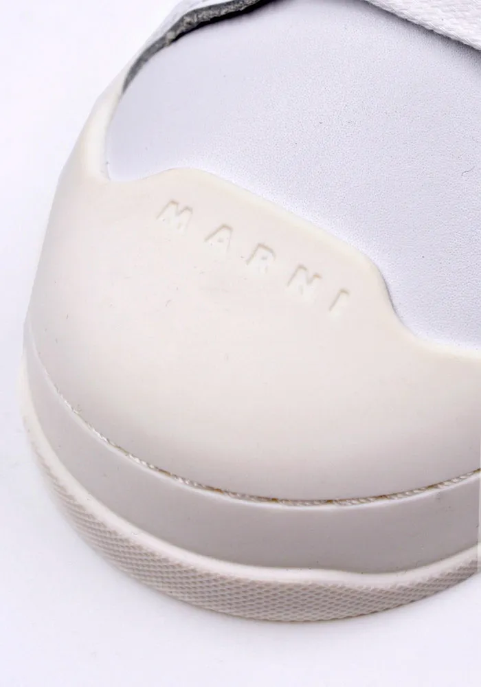 MARNI SNZU014401 LEATHER SNEAKERS WHITE