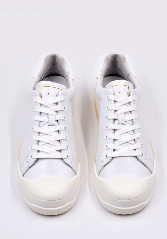 MARNI SNZU014401 LEATHER SNEAKERS WHITE