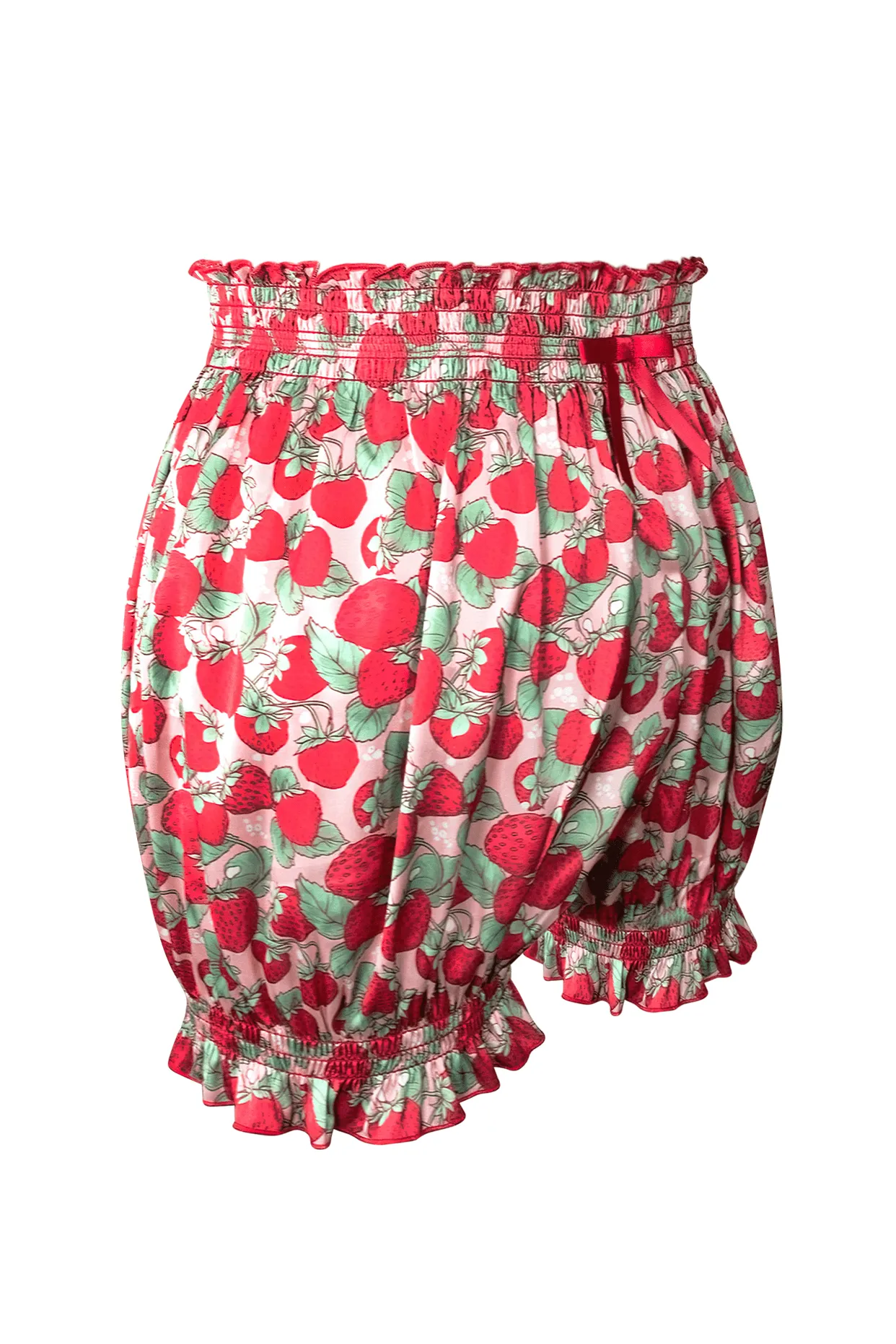 Miss Strawberry Pageant Follies Satin Kitty Knickers (Strawberry)