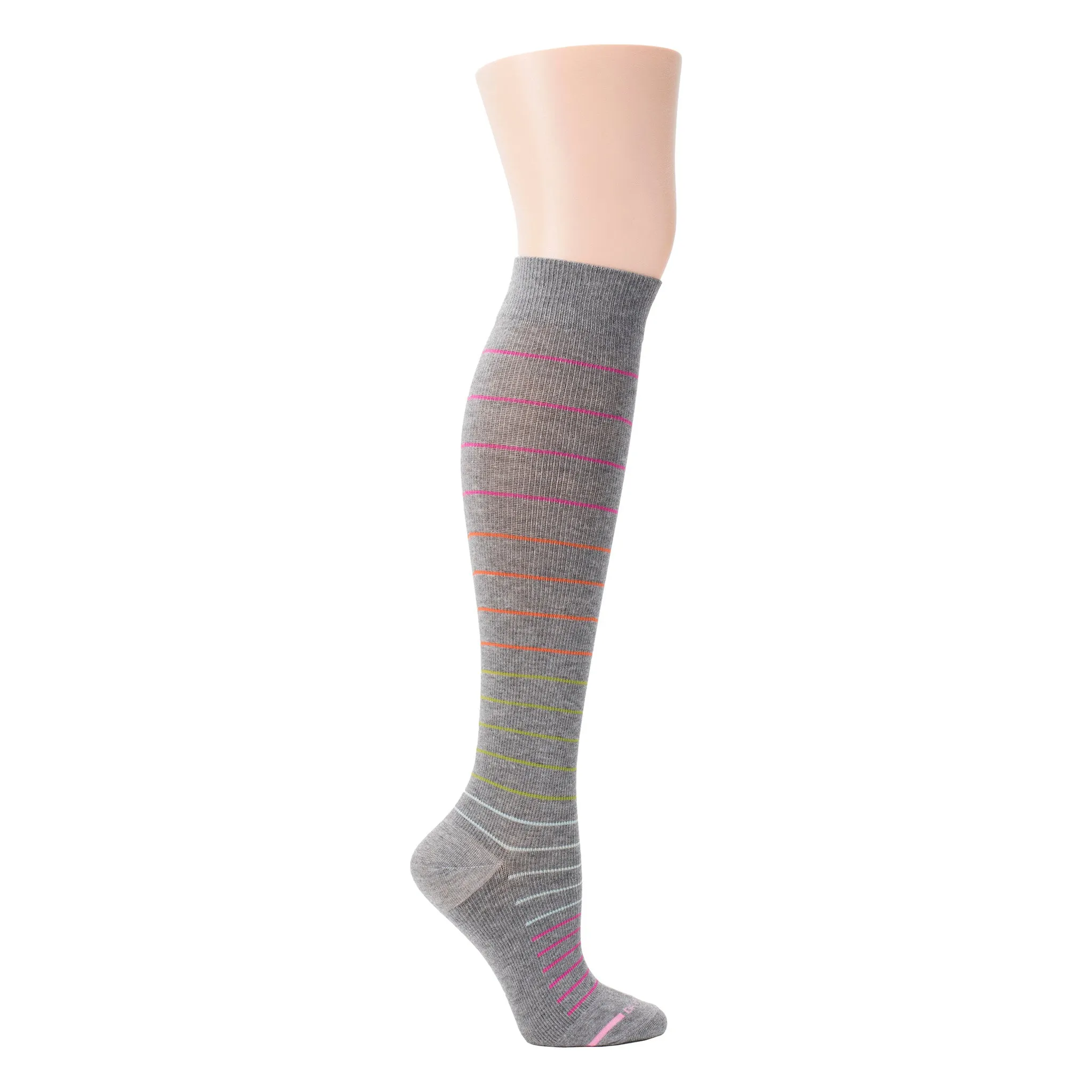 Multi-Color Pinstripe | Knee-High Compression Socks For Women